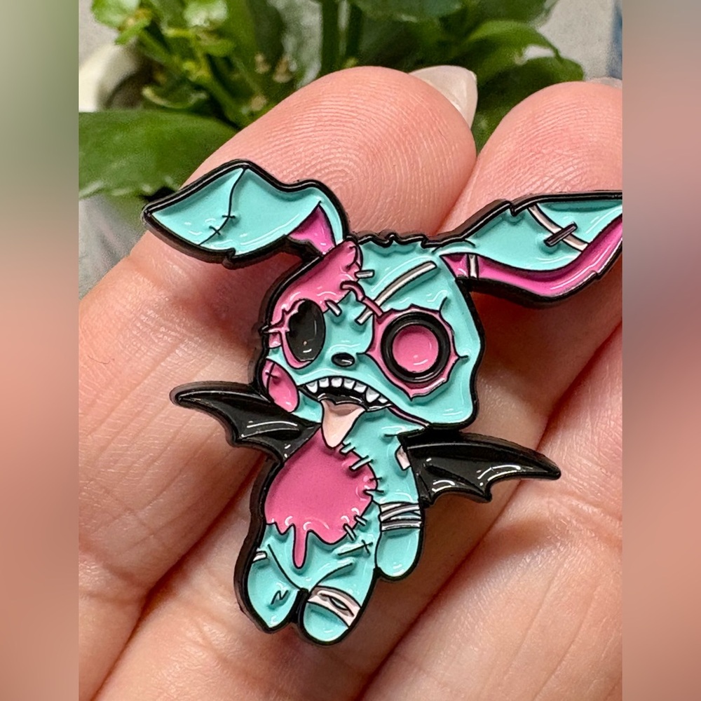 Zombie Bunny Enamel Pin